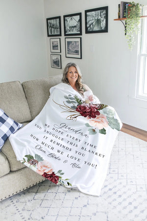 Custom Quote Gift For Her - Mom Blanket