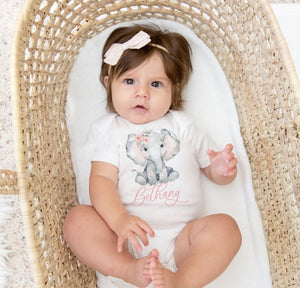 Personalized Elephant  Onesie® - Toddler Shirt
