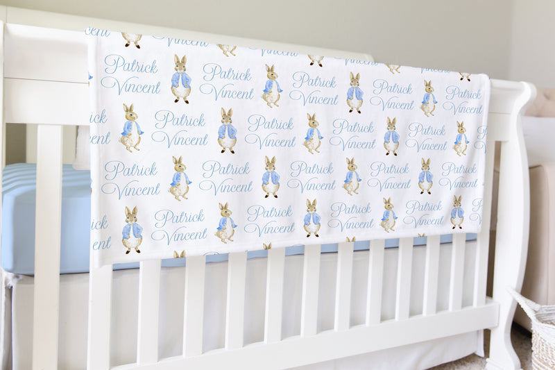 Personalized Rabbit Swaddle - Blanket