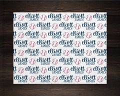 Personalized Baseball Swaddle
