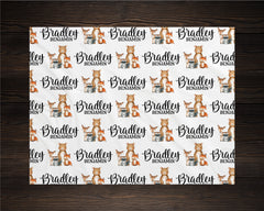 Personalized Woodland Swaddle