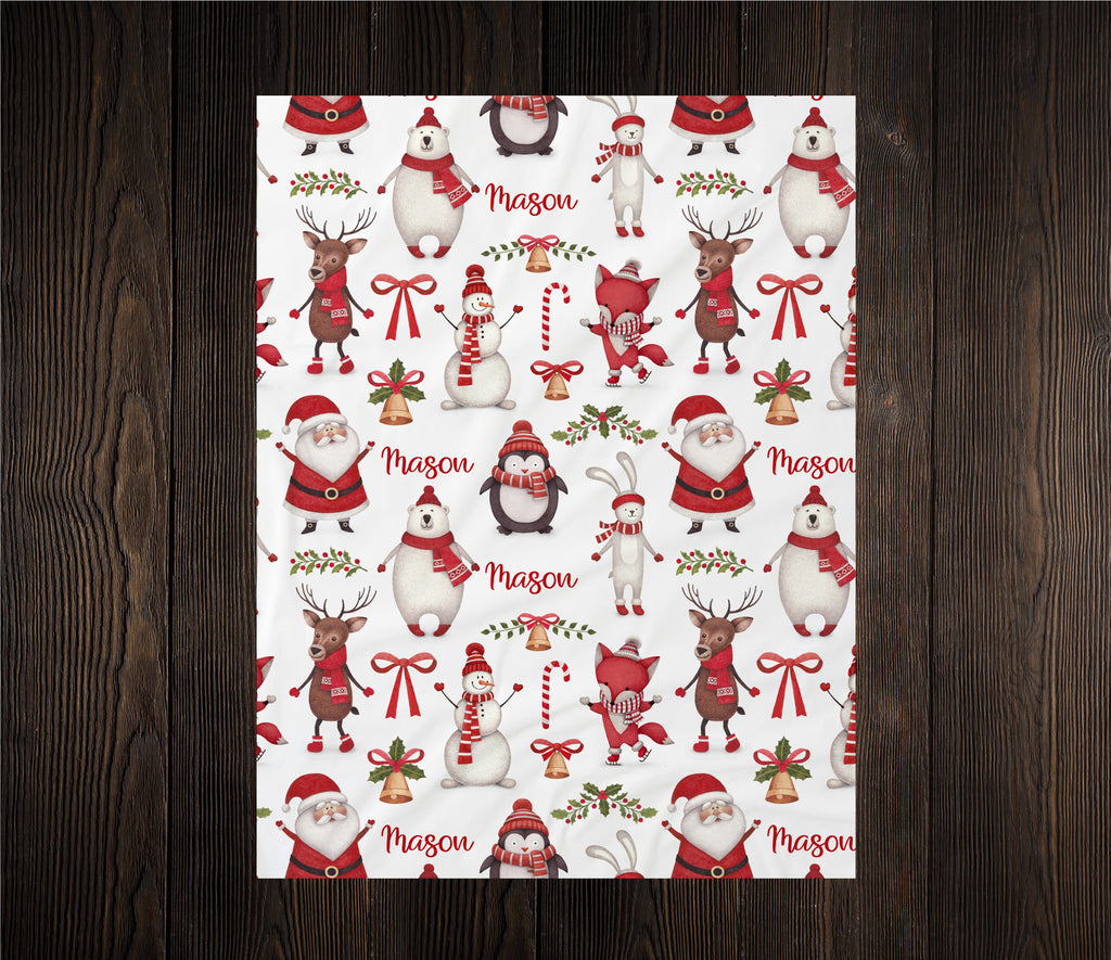 Personalized Christmas Swaddle