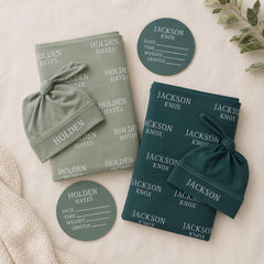 Personalized Baby Swaddle Blanket, Perfect Baby Shower Gift JS54