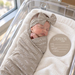 Personalized Baby Swaddle Blanket, Perfect Baby Shower Gift JS7