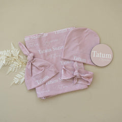 Personalized Swaddle and Sign Bundle Optional, Best Baby Shower Gift JS01