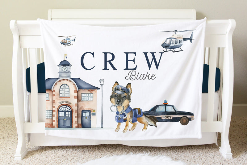 Police Officer Personalized Blanket BB53