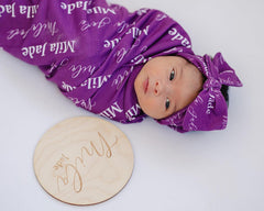 Personalized Baby Swaddle Blanket, Perfect Baby Shower Gift JS44