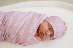 Personalized Baby Swaddle Blanket, Perfect Baby Shower Gift JS12
