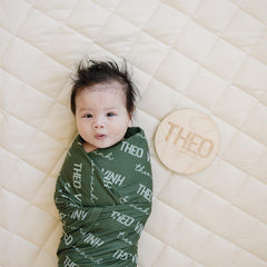 Personalized Baby Swaddle Blanket, Perfect Baby Shower Gift JS43