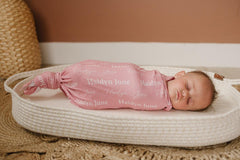 Personalized Swaddle Set With Sign