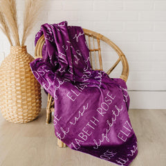 Personalized custom name blanket