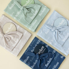 Personalized Baby Swaddle Blanket, Perfect Baby Shower Gift JS01
