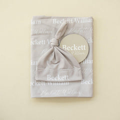 Personalized Swaddle and Sign Bundle Optional, Best Baby Shower Gift JS01