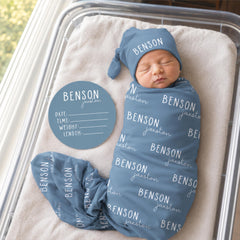 Personalized Baby Swaddle Blanket, Perfect Baby Shower Gift  JS55