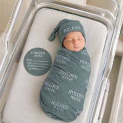 Personalized Baby Swaddle Blanket, Perfect Baby Shower Gift  JS54