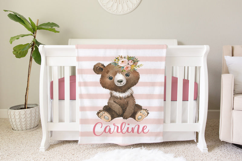 Bear Personalized Blanket