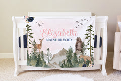 Woodland Girl Blanket