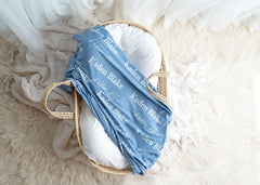Gender Neutral Hospital Name Blanket, Baby Shower GiftJS18