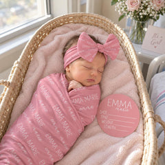 Personalized Baby Swaddle Blanket, Perfect Baby Shower Gift JS7