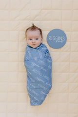 Personalized Baby Swaddle Blanket, Perfect Baby Shower Gift JS12