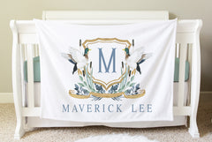 Personalized Mallard Duck Baby Blanket BB32