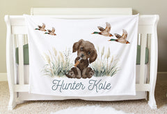 Personalized Mallard Duck Baby Blanket Gift,  BB30