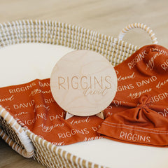 Personalized Baby Swaddle Blanket, Perfect Baby Shower Gift JS12