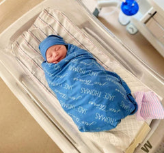 Personalized Baby Swaddle Blanket, Perfect Baby Shower Gift JS12