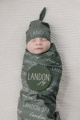 Personalized Baby Swaddle Blanket, Perfect Baby Shower Gift JS12