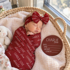 Personalized Baby Swaddle Blanket, Perfect Baby Shower Gift JS7