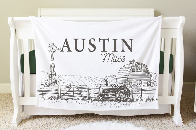 Tractor Farm Blanket, BB47