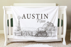 Tractor Farm Blanket, BB47