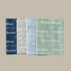 Personalized Baby Swaddle Blanket, Perfect Baby Shower Gift JS01