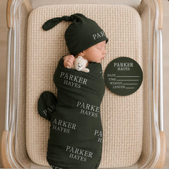 Personalized Baby Swaddle Blanket, Perfect Baby Shower Gift JS54
