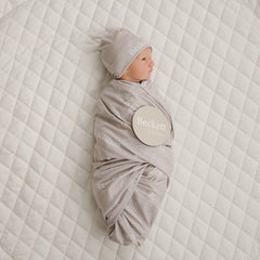 Personalized Swaddle and Sign Bundle Optional, Best Baby Shower Gift JS01