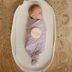 Personalized Swaddle and Sign Bundle Optional, Best Baby Shower Gift JS01