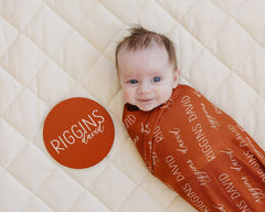 Personalized Baby Swaddle Blanket, Perfect Baby Shower Gift JS12