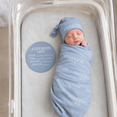 Personalized Baby Swaddle Blanket, Perfect Baby Shower Gift  JS54