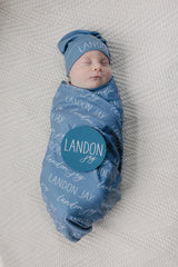 Personalized Baby Swaddle Blanket, Perfect Baby Shower Gift JS12