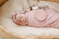 Personalized Baby Swaddle Blanket, Perfect Baby Shower Gift JS12