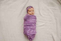 Personalized Swaddle and Sign Bundle Optional, Best Baby Shower Gift JS01
