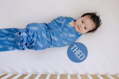 Personalized Baby Swaddle Blanket, Perfect Baby Shower Gift JS43