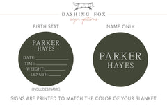 Personalized Baby Swaddle Blanket, Perfect Baby Shower Gift JS54