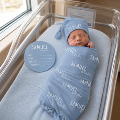 Personalized Baby Swaddle Blanket, Perfect Baby Shower Gift  JS55