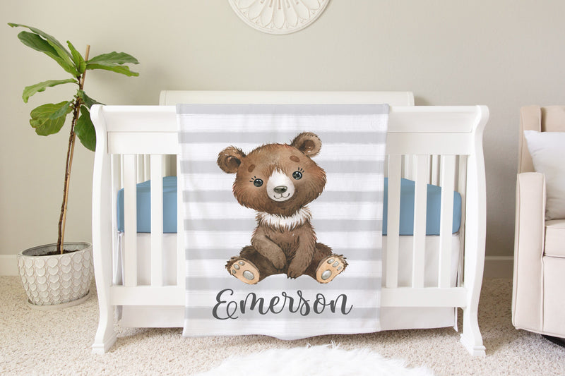 Personalized Bear Blanket
