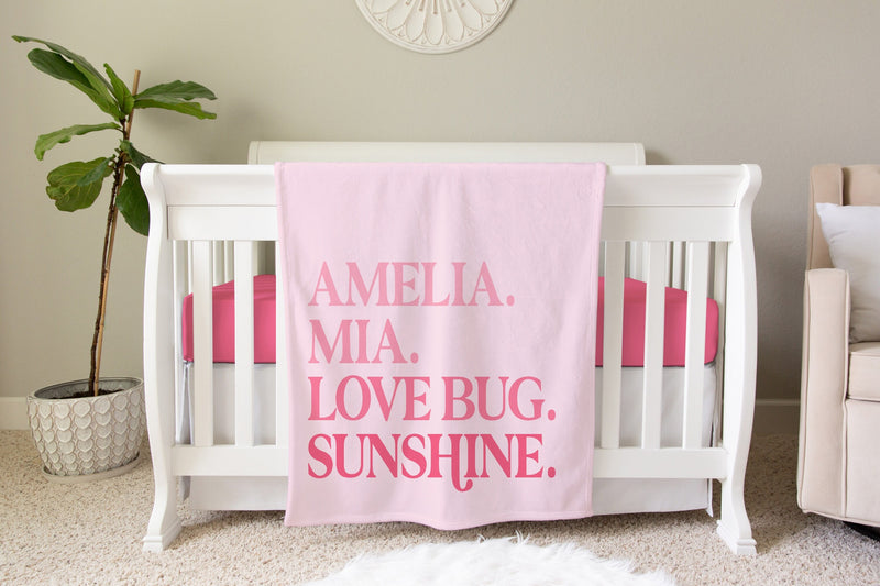 Personalized Kids Name Blanket   NN05