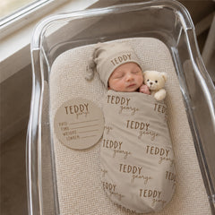 Personalized Baby Swaddle Blanket, Perfect Baby Shower Gift  JS55