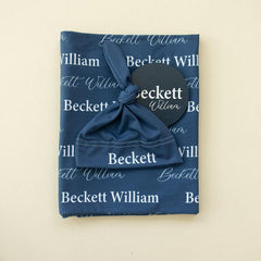 Personalized Swaddle and Sign Bundle Optional, Best Baby Shower Gift JS01