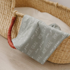 Personalized Baby Swaddle Blanket, Perfect Baby Shower Gift JS12