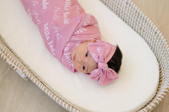 Personalized Baby Swaddle Blanket, Perfect Baby Shower Gift JS44